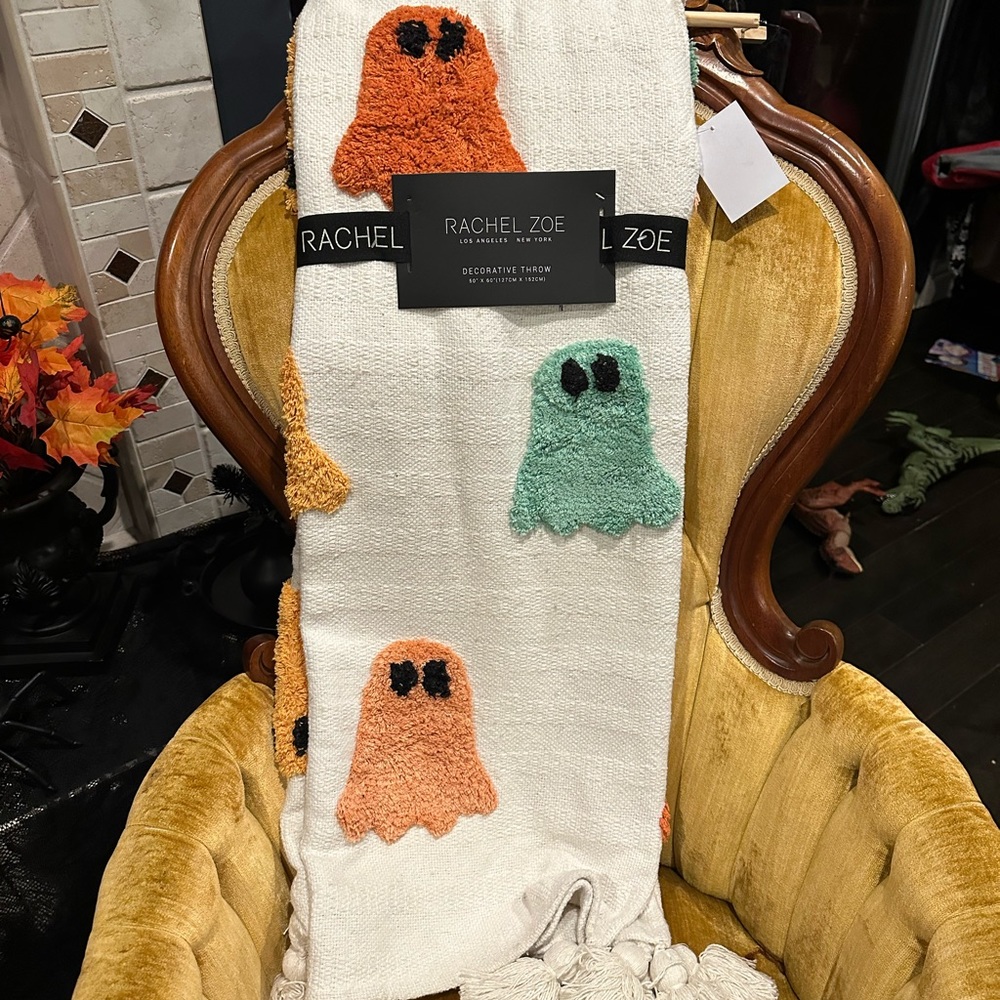 SOLD Rachel Zoe Ghost Pastel Blanket